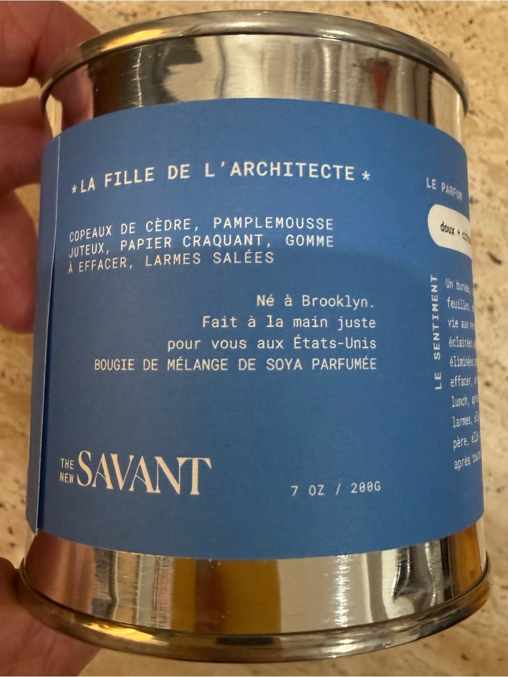 ✏️🕯️✨Architect's Daughter Candle: Cedarwood, Salt, Grapefruit, Orange Blossom 🍊 - Picture 4 of 12